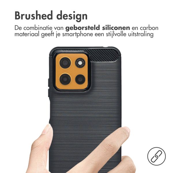 imoshion Brushed Backcover Motorola Moto G15 / G15 Power - Zwart