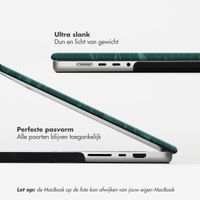 Selencia Fluwelen Cover Apple MacBook Air 13 inch (2018-2020) - Donkergroen