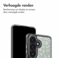 imoshion Design hoesje Samsung Galaxy S26 - Smoke Green Flowers