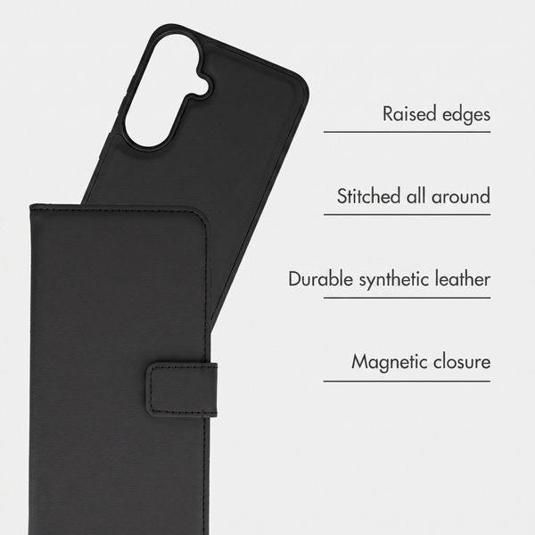 imoshion Detachable 2-in-1 Luxury Bookcase Samsung Galaxy S26 FE - Black