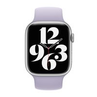 Apple Siliconen solobandje Apple Watch Series 1 - 9 / SE (38/40/41 mm) | Series 10 / 11 (42 mm) - Maat 3 - Purple Fog