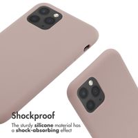 imoshion Silicone Case with Strap Apple iPhone 11 Pro - Sand Pink