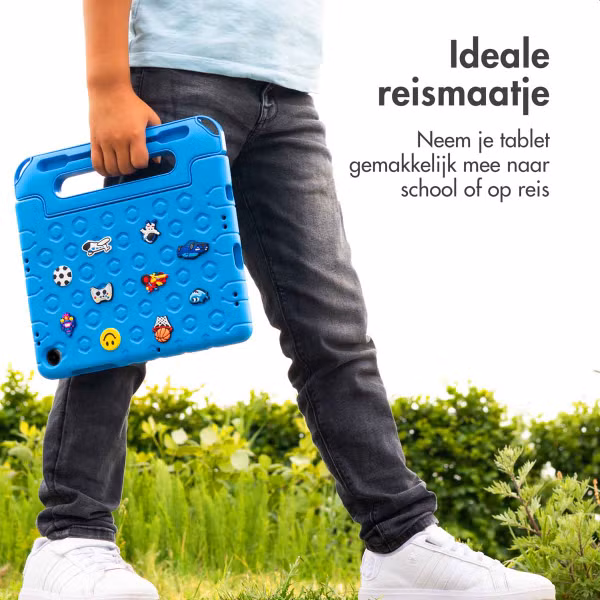 imoshion Kidsproof tablethoes met afneembare dolls Apple iPad 9 (2021) 10.2 inch / iPad 8 (2020) 10.2 inch / iPad 7 (2019) 10.2 inch - Blauw