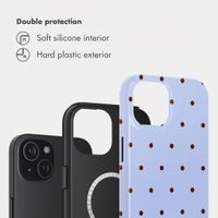 Selencia Vivid Back Cover with MagSafe Apple iPhone 15 - Happy Dots Digital Sky