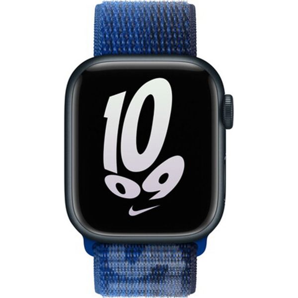 Apple Nike Sport Loop Band Apple Watch Series 1 t/m 11 / SE / Ultra (44/45/46/49 mm) - Game Royal / Midnight Navy