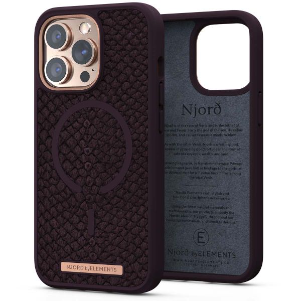 Njorð Collections Salmon Leather MagSafe Case iPhone 13 Pro - Rust