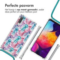 imoshion Design hoesje met koord Samsung Galaxy A50 - Jellyfish Watercolor