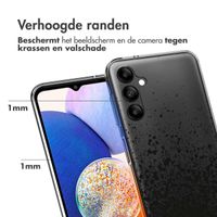 imoshion Design hoesje Samsung Galaxy A14 (5G/4G) - Spetters - Zwart