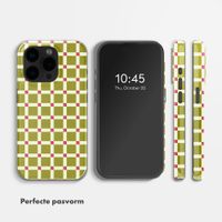 Selencia Vivid Backcover met MagSafe Apple iPhone 15 Pro - Check This Olive