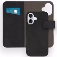 imoshion Uitneembare 2-in-1 Luxe Bookcase Apple iPhone 16 - Zwart
