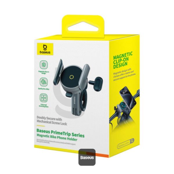 Baseus PrimeTrip Telefoonhouder fiets/motor/scooter - Magnetisch - Universeel - Cosmic Black