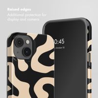 Selencia Vivid Back Cover with MagSafe Apple iPhone 14 - Art Wave Black