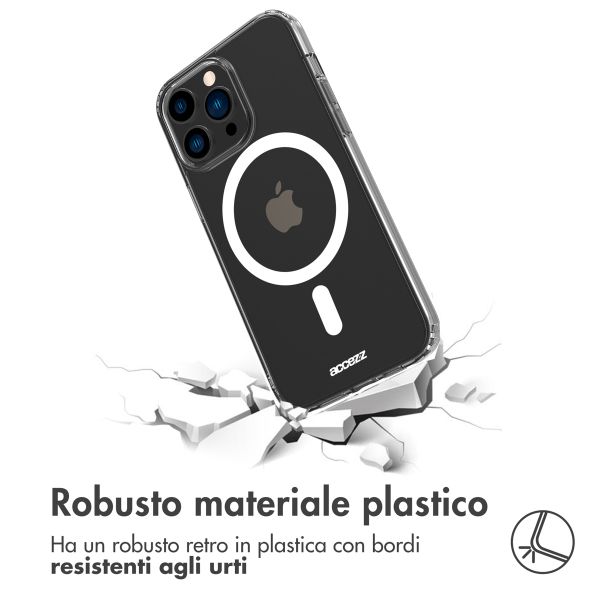 Accezz Clear Backcover met MagSafe Apple iPhone 14 Pro - Transparant