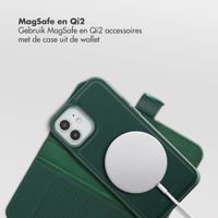 Selencia Olyn Uitneembare Bookcase met MagSafe Apple iPhone 12 (Pro) - Groen