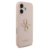Guess Big 4G Logo Backcover Grained Apple iPhone 17 - Roze