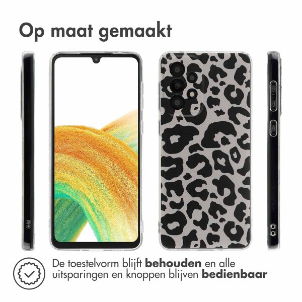 imoshion Design hoesje Samsung Galaxy A33 - Leopard Transparent