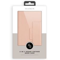 Selencia Uitneembare Vegan Lederen Bookcase iPhone SE (2022 / 2020) / 8/7/6s