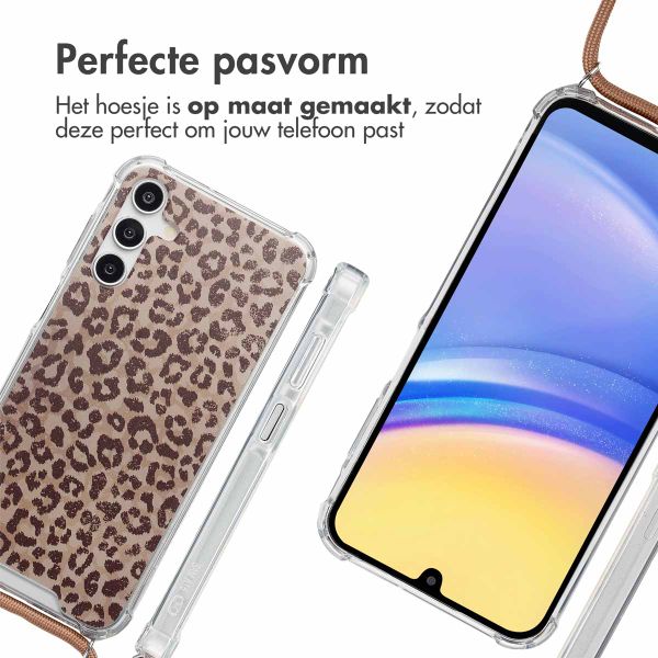 imoshion Design hoesje met koord Samsung Galaxy A15 (5G) - Leopard Mood