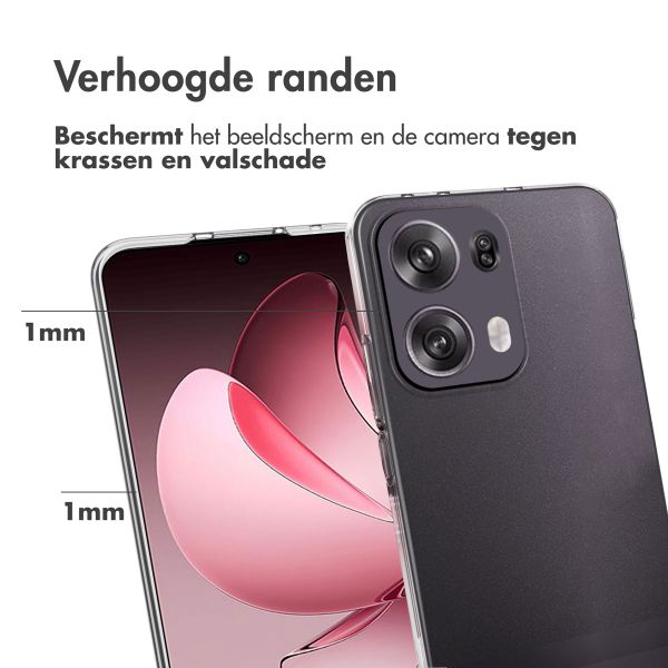 Accezz Clear Backcover Oppo Reno 13 Pro - Transparant