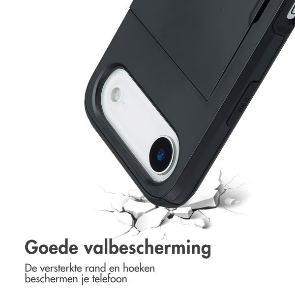 imoshion Backcover met pasjeshouder Apple iPhone Air - Zwart