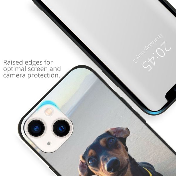 Ontwerp je eigen Apple iPhone 14 gel hoesje - Zwart