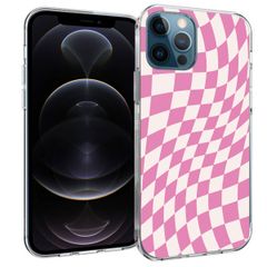 imoshion Design hoesje iPhone 12 (Pro) - Retro Pink Check