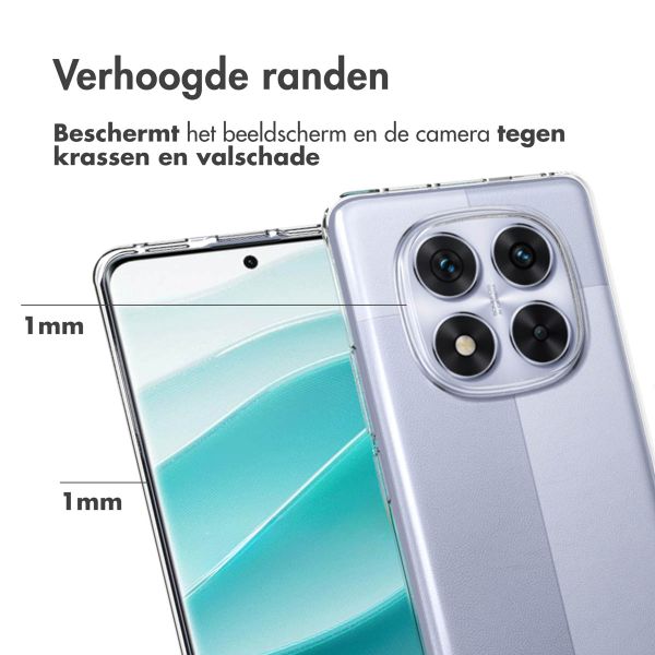 Accezz Clear Backcover Xiaomi Redmi Note 14 Pro (5G) - Transparant