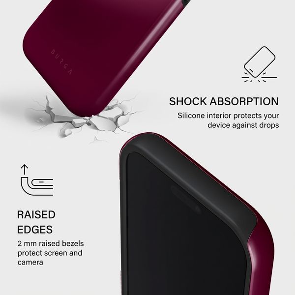 Burga Tough Case with MagSafe Apple iPhone 17 - Dark Cherry