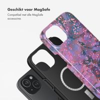 Selencia Vivid Backcover met MagSafe Apple iPhone 15 - Fresh Paint Flower Orange