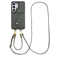 Selencia Sera Phone Case with Cord and Envelope Card Holder Samsung Galaxy S26 Ultra - Sage Green
