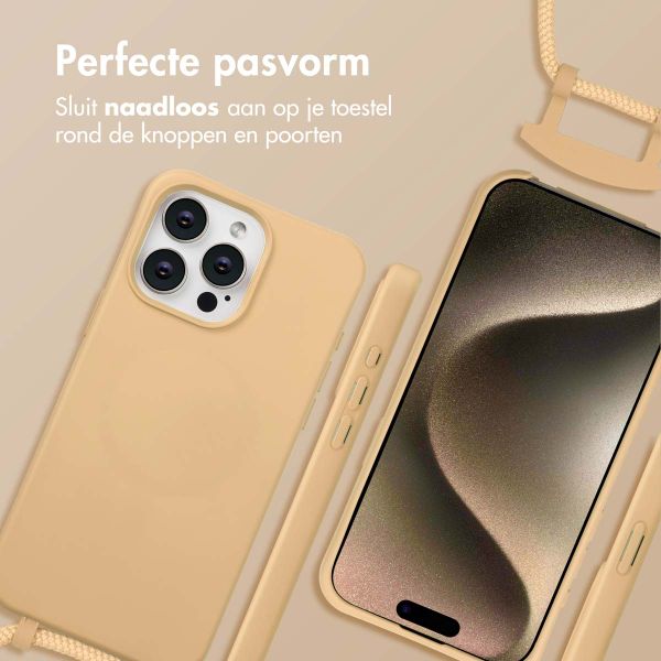 imoshion Color Backcover met afneembaar koord MagSafe Apple iPhone 15 Pro Max - Nude