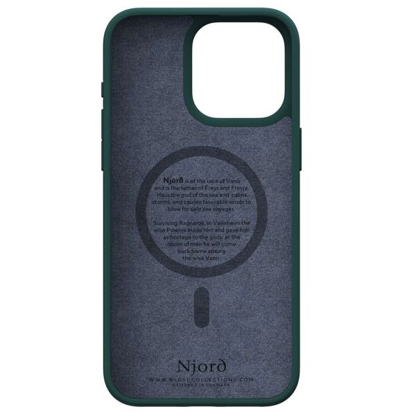 Njorð Collections Salmon Leather MagSafe Case iPhone 15 Pro Max - Green