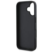 Guess 4G Metal Logo Backcover Apple iPhone 16 - Zwart