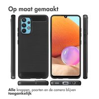 imoshion Brushed Backcover Samsung Galaxy A32 (4G) - Zwart