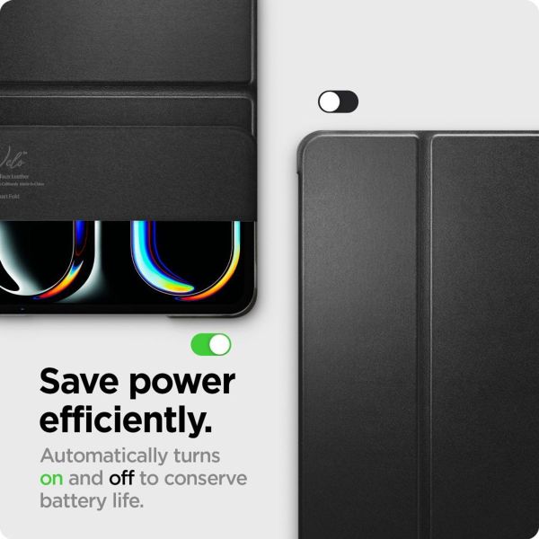 Spigen Smart Fold Bookcase Apple iPad Pro 11 (2025) M5 / (2024) M4 - Zwart
