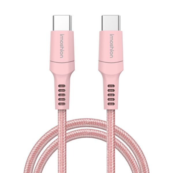 imoshion Braided USB-C naar USB-C kabel - 2 meter - Roze