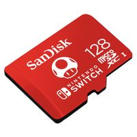 SanDisk microSD Nintendo Switch - 128G - Mushroom