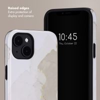 Selencia Vivid Back Cover with MagSafe Apple iPhone 14 - Marble Light Brown