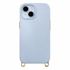 Selencia Rivièra MagSafe Backcover met afneembare haakjes Apple iPhone 15 - Powder Blue