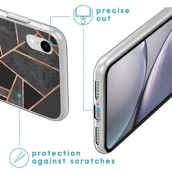 imoshion Design hoesje Apple iPhone Xr - Grafisch Koper / Zwart