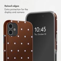 Selencia Vivid Back Cover Apple iPhone 11 - Happy Dots Chocolate