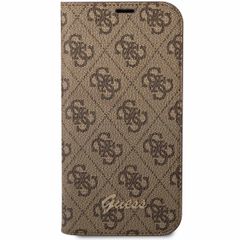Guess 4G Logo Bookcase Apple iPhone 14 Pro - Bruin