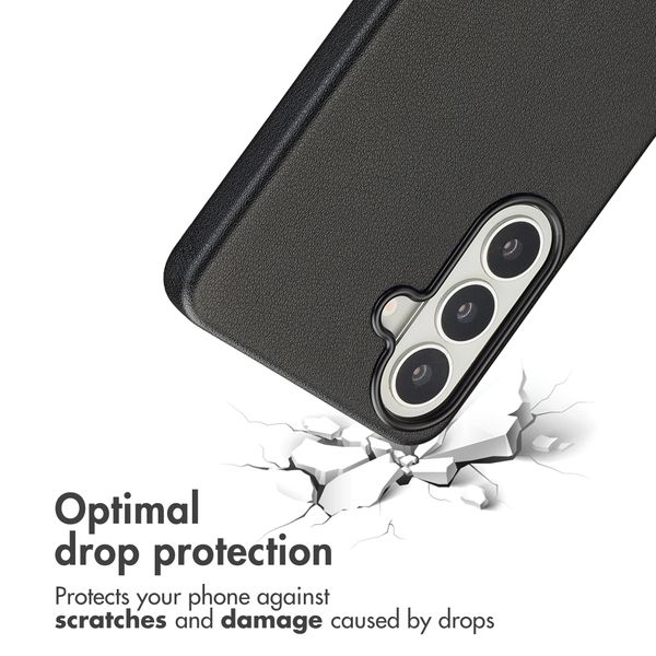 Accezz Leather Back Cover with MagSafe Samsung Galaxy S26 - Onyx Black