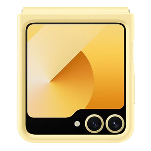 Samsung Originele KindSuit Vegan Leather Case Samsung Galaxy Z Flip 6 / Flip 7 FE - Yellow