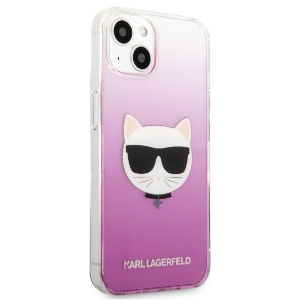 Karl Lagerfeld Hardcase Backcover Choupette iPhone 13 Mini - Roze