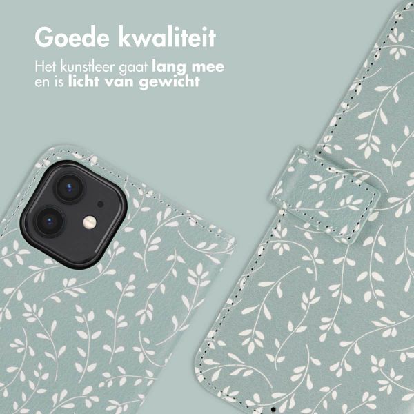imoshion Design Bookcase Apple iPhone 11 - Smoke Green Flowers