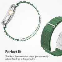 Accezz Nylon Alpine Band Apple Watch | 44/45/46/49 mm - Olive Green
