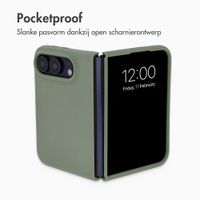 Accezz Liquid Silicone Backcover met MagSafe Apple iPhone Duo - Cooper Green