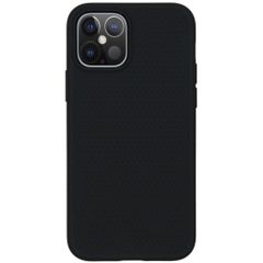 Spigen Liquid Air Backcover Apple iPhone 12 (Pro) - Zwart