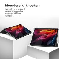 imoshion Design Trifold Bookcase Lenovo Tab K11 Plus - Black Marble